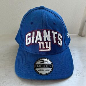 New York Giants Hat Cap Strap Back Blue White NFL Football Adjustable Mens